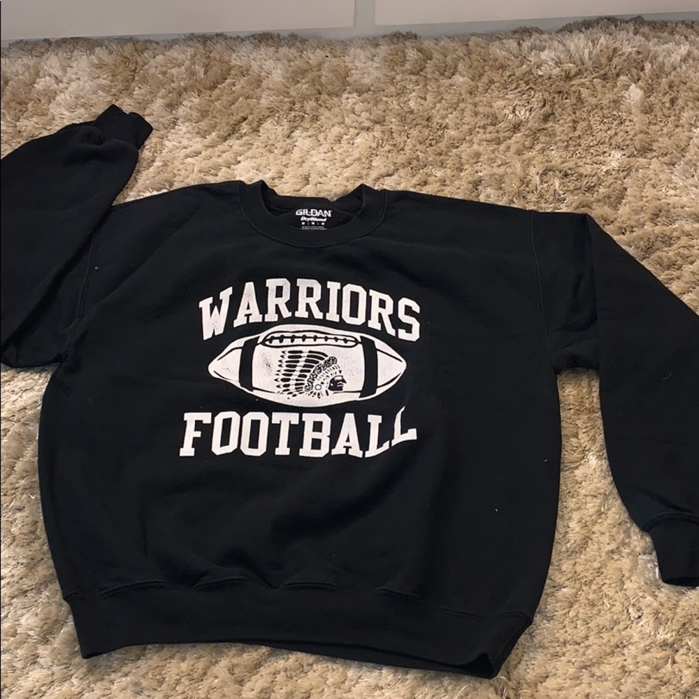 Football crew neck sweater